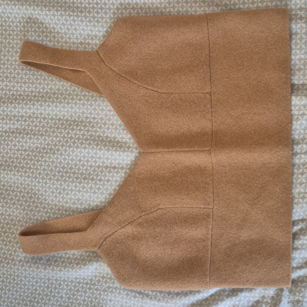 Maeve Cashmere Cropped Tank Med